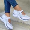 Round Head Knitted Women's Thick Sole Single Shoes Women's Large Size 36-43 Grid Casual Women's Shoes Sneakers Women2024