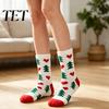 Cold Weather Socks 1 Pair Coral Fleece Christmas Fuzzy Socks, Warm Fluffy Plush Indoor Slipper Unisex Thick Sleeping for Fall Winter Cozy