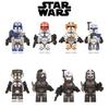 Блоки 8 шт. Строительная минифигурка Клон Солдаты Асока Фигурка Подарок для фанатов