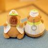 Cartoon Capybara Plush Keychain Pendant Stuffed Animals Doll Toys Backpack Hangings Decoration