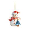 Christmas Ornament Snowman Pendant Acrylic Car Hanging Decoration Winter Xmas Tree Decoration Festive Gift Decor