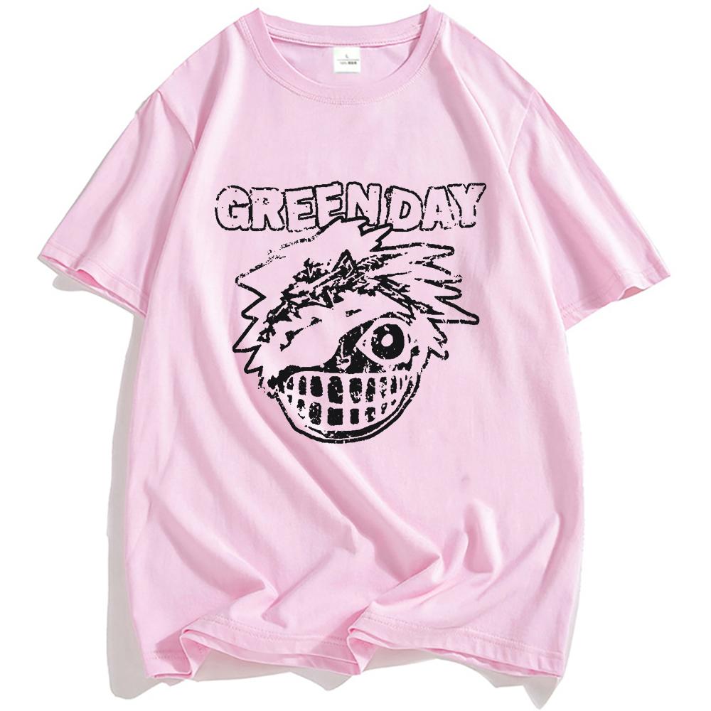 Bastard De Luxe Футболка Green Day Рок-группа Гранж Футболка Короткий рукав Хлопок Мужские футболки Унисекс Уличная одежда Хип-хоп Принт Одежда