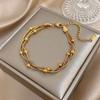 Gold Silver Color Wrap Beaded Bracelets Round Beads Party Jewelry Snake Chain Bracelet  Women