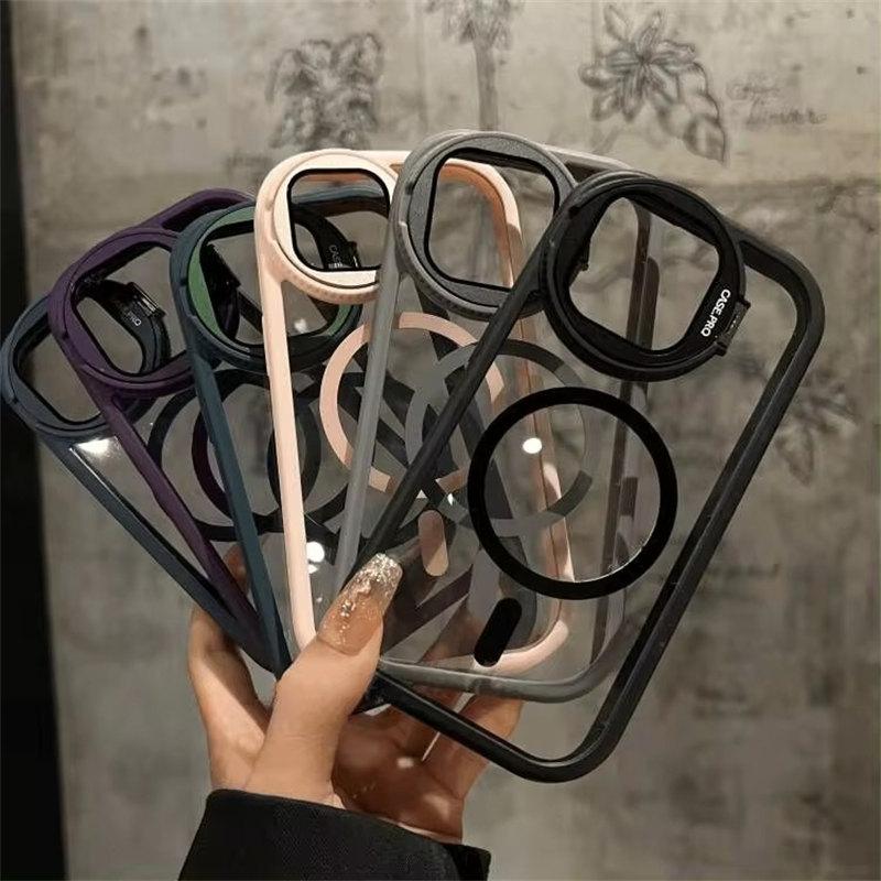 16 15 14 Pro Max Case Magsafe Camera Protection Bracket Cover for iPhone 12 11 13 14 15 16 Pro Max 15pro Luxury Magnetic Hard Cases