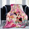 1pc, Minnie and Friends (2) Home Decor Blanket: A Cozy Flannel Throw for Bedroom, Living Room, Travel, Camping, Car, Beach, Office Naps, Perfect Gift