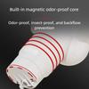 Anti Odor Waste Pipe Connector Strong Plastic Construction Leakproof Designs Drainage Fitting Simple Installation