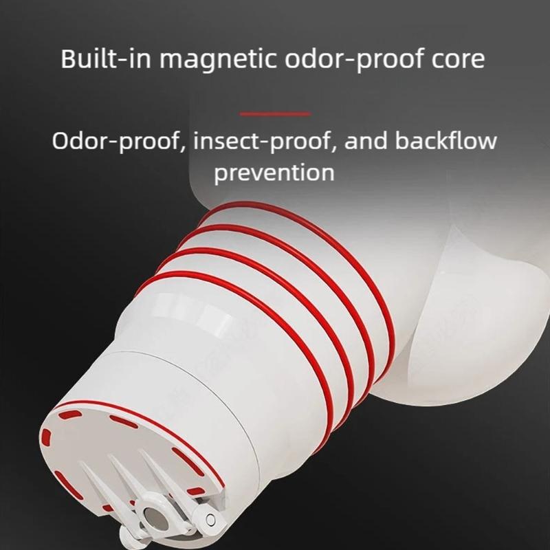 Anti Odor Waste Pipe Connector Strong Plastic Construction Leakproof Designs Drainage Fitting Simple Installation