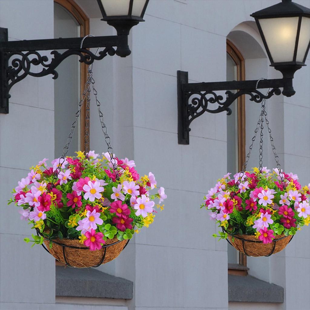 Весенняя имитация цветов, подвесная корзина, не требует воды, не выцветает, красивое, реалистичное украшение для дома, искусственные цветы, подвесное украшение для горшка