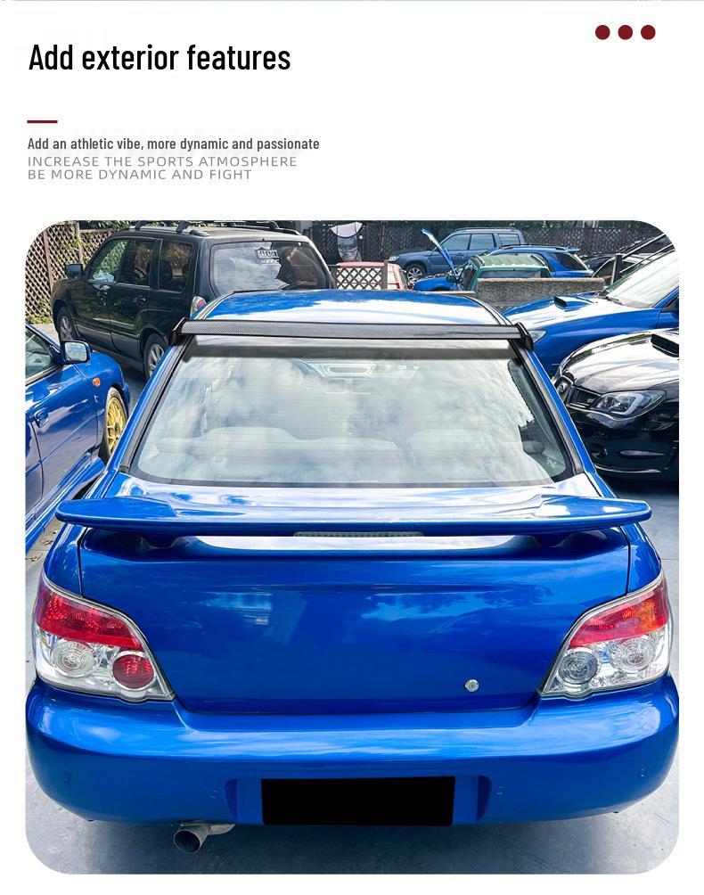 Модификации дефлекторов крыши и заднего спойлера Subaru Impreza WRX STI 2002-07
