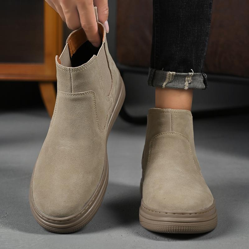 Модные мужские ботинки из натуральной кожи Минималистичные и модные стили дизайна Для повседневного офиса, отдыха на природе, прогулок Классические мужские туфли в стиле ретро