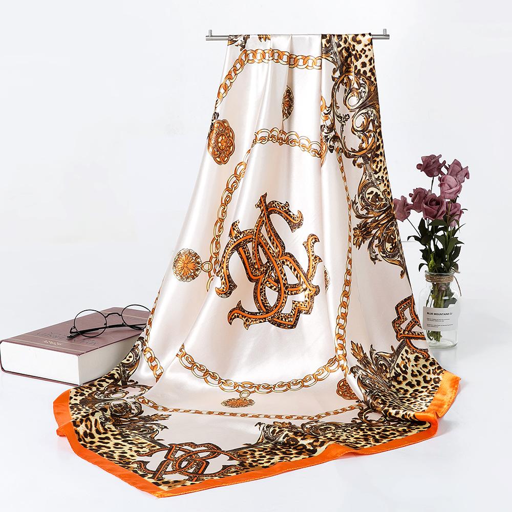 Silk Scarf, Versatile Shade For Spring And Summer, 90cm Square Scarf, Sun Protection Shawl, Versatile Women'S Silk Scarf, Decorative Gift Scarf