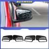 Rear View Mirror Covers For Mercedes-Benz W204 E W212 W176 W246 CLS C218 GLA X156 ABS Carbon Fiber Gloss Black