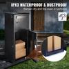 Package Delivery Boxes for Outside 16.2"x15.8"x44", Galvanized Steel Package Delivery Box with Coded Lock, Removable Anti-theft Baffle, IPX3