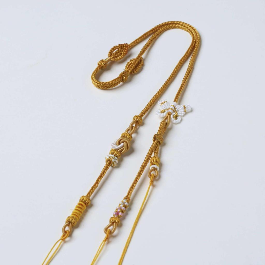 Ожерелье из восьми нитей ручной работы с узлом мандала и подвеской-замком в виде карпа кои