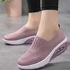 Женские дышащие трикотажные кроссовки, повседневная обувь без застежек для отдыха на открытом воздухе, удобная обувь с низким верхом больших размеров