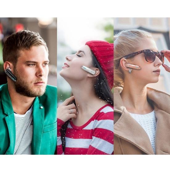 Беспроводные стереонаушники с голосовым управлением K1 Earhook, совместимые с Bluetooth, гарнитура Handsfree
