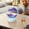 Sandscape Движущийся песок Арт Светодиодная настольная лампа с 7-цветной подсветкой из зыбучего песка 3D песочные часы Прикроватная лампа Офис Домашний декор Подарки