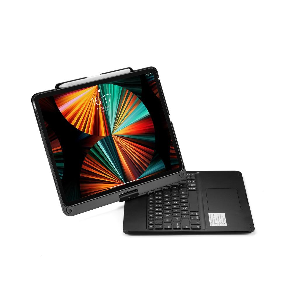 Чехол-клавиатура Bluetooth для iPad Air 13 Pro 2024 года, вращающаяся сенсорная беспроводная клавиатура с подсветкой для планшета