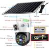LS VISION 8MP Solar Camera 4G Wireless WiFi Dual Lens CCTV 4K Dual Screen Security Protection Human Detection PTZ Waterproof Outdoors Cam