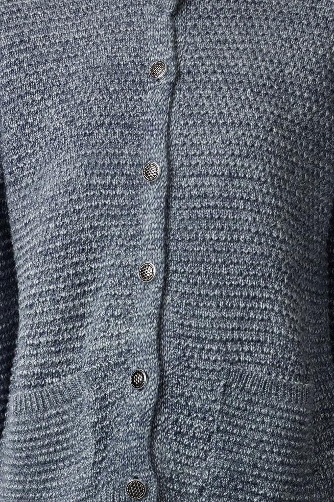 Женский элегантный кардиган из норки с круглым вырезом, трикотажный кардиган