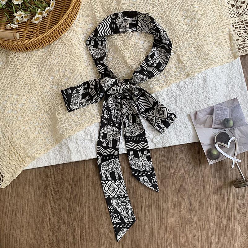 Double-layer Polka Dot Silk Scarf, High-end Versatile Small Scarf, Fashion Headscarf, Headband, Hair Tie, Decorative Belt.