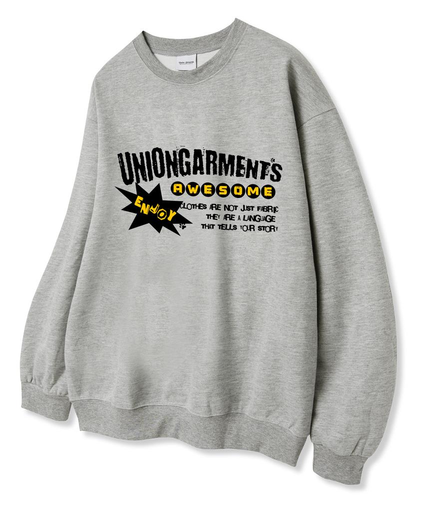 UNION GARMENTS Iredia Terry Sweatshirt Gray