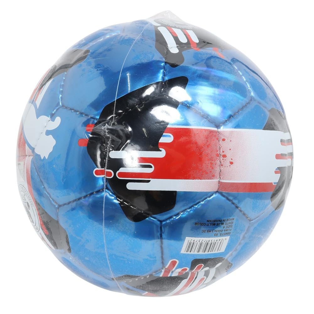 PUMA Orbita 5 Soccer Unisex Ignite Size 084575 Ball, HS, Blue/Black, 4,