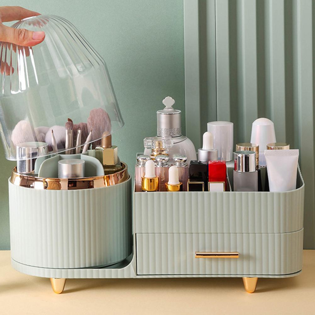 Cosmetic Holder for Lipsticks Makeup Organizer with Drawers Dust-proof Storage Box for Lipsticks Eyeshadow Skincare for Makeup