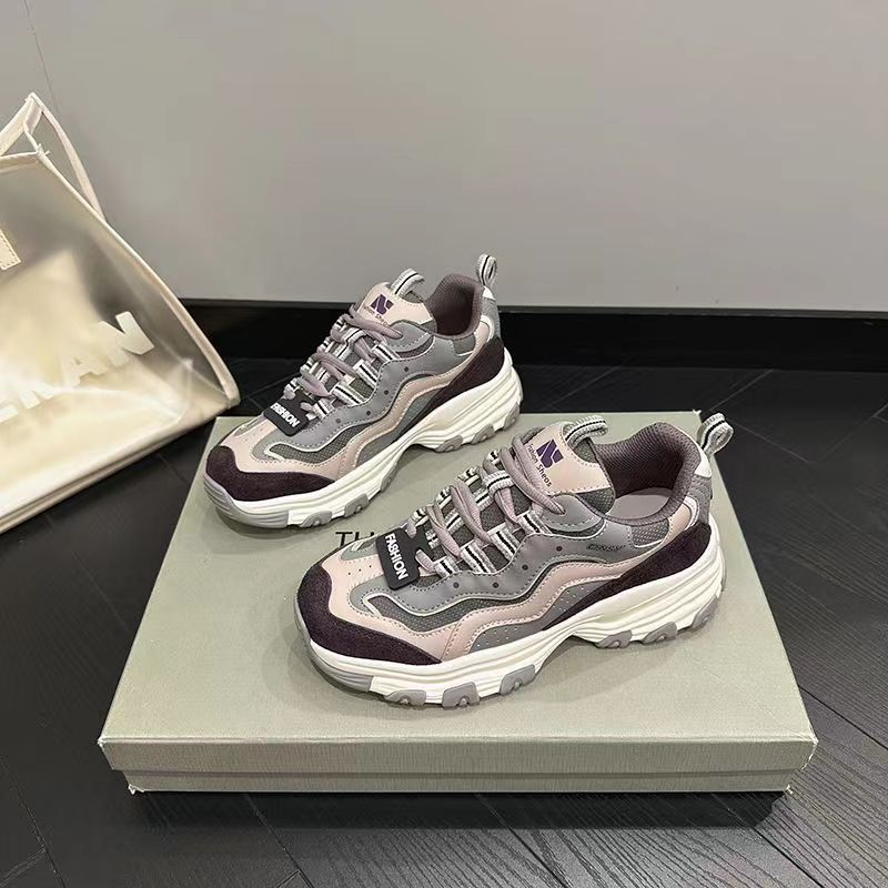 D'lites All-Matching Dad Shoes Женская весенняя новая спортивная повседневная обувь на платформе с высокой посадкой Женская обувь в стиле ретро