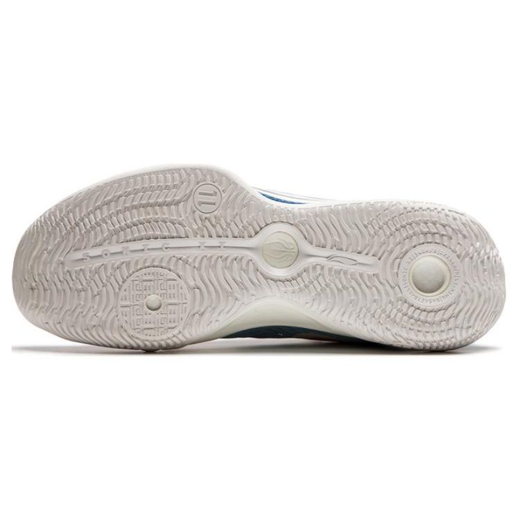 Li Ning Sonic 11 Astro-S2 Fabric Synthetic Leather Shock Absorption Non-Slip Wear-Resistant Low-Top Basketball Shoes Men Sneaker Blue Pink ABAT021-7