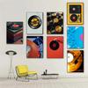 Средневековый Ретро Реалистичная Текстура Виниловый Проигрыватель Кассета Арт Постер Печать на Холсте Гостиная Спальня Домашнее Украшение