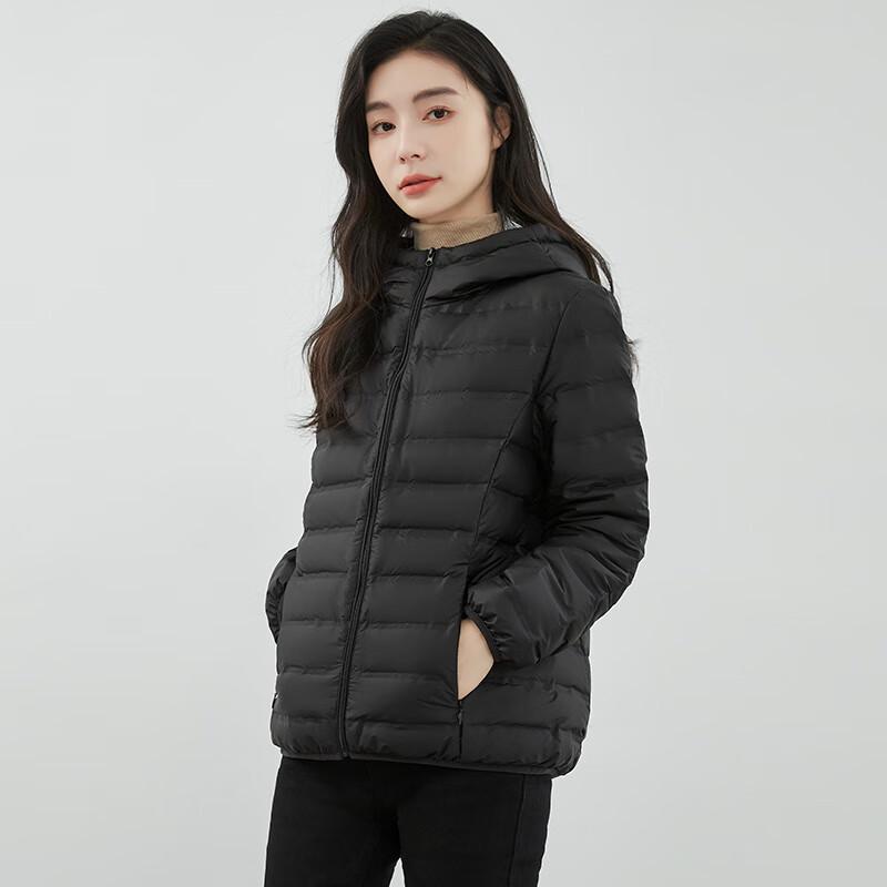 Yaya Женская легкая короткая пуховая куртка с капюшоном 2024 года