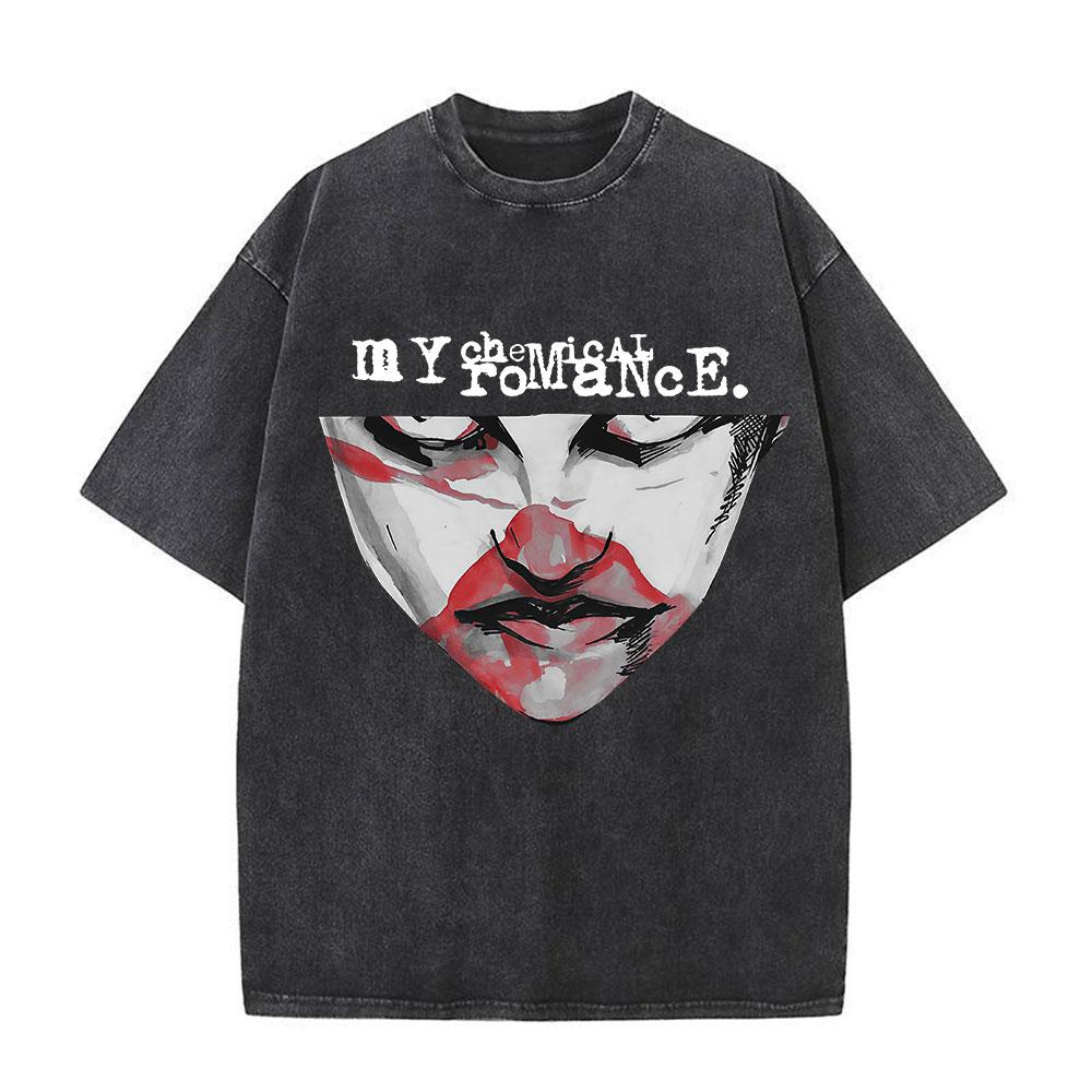 My Chemical Romance Long Live The Black Parade Мерч с тура Постиранные футболки Мужские Женские Готическая Панк-группа Оверсайз футболки