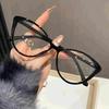 4PCS Cat Eye Anti Radiation Glasses for Women Fashion Clear Eyeglasses Eye Protection