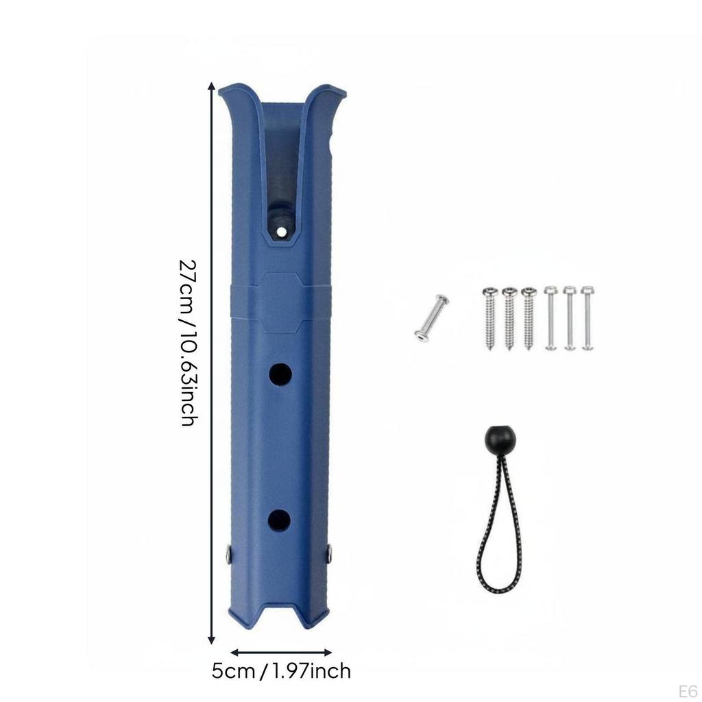 Single Tube Rod Holder Portable Fishing Pole Bracket Easy Installation Boat Rack for Boaters,