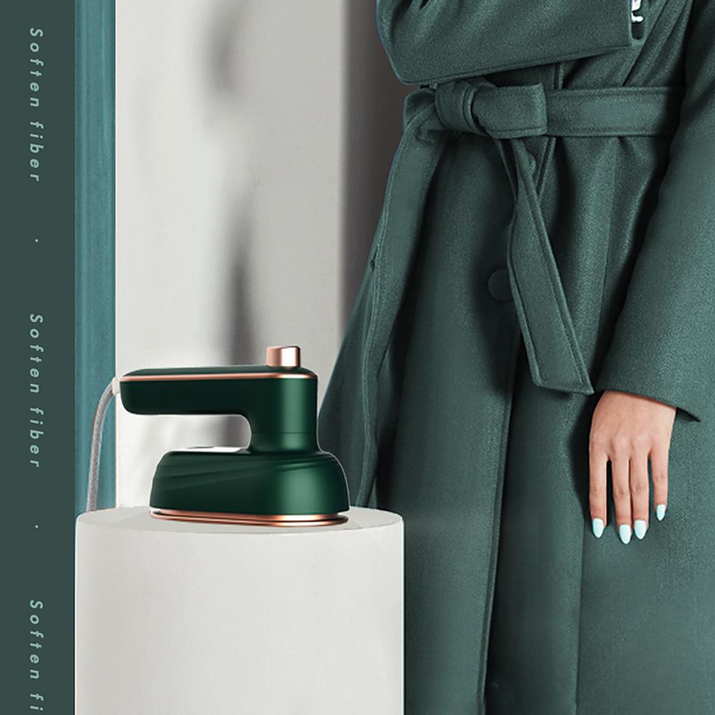 Portable Handheld Steam Iron Mini Travel Iron Fabric Garment Iron Hanging Ironing Wrinkles Removing Lightweight Steamer for Home Office Travel