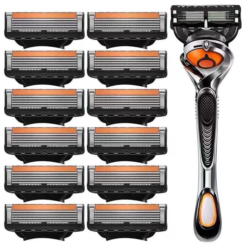 Five-Layer Manual Shaver Compatible with Gillette Stainless Blades - Exclusive Set