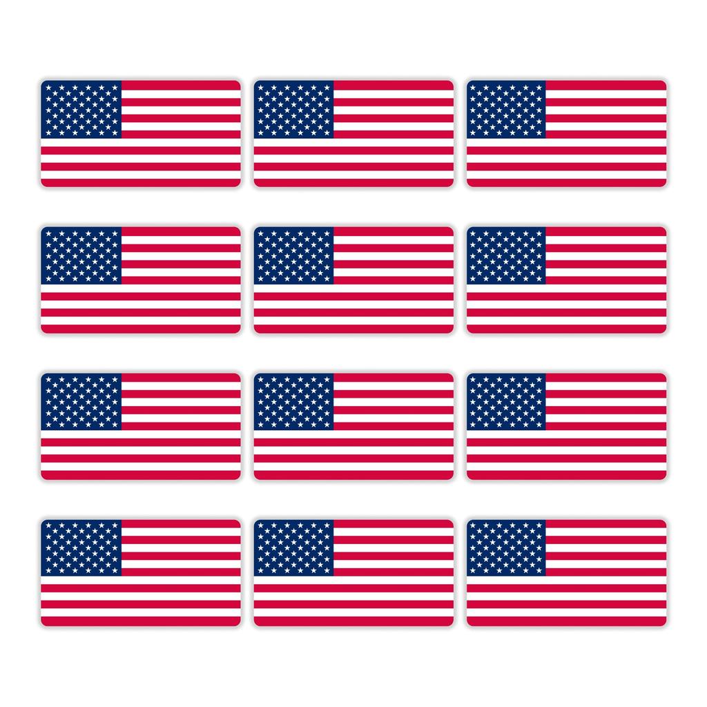 [BABICARE] США Американский флаг 12 штук Наклейка Одежда/Кузов автомобиля OK