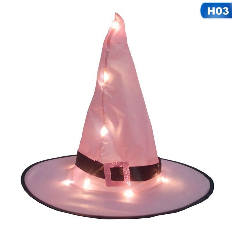 2 шт. украшения для Хэллоуина, уличные подвесные светильники с подсветкой, светящаяся шляпа ведьмы, фонари на батарейках для наружного двора, елочные украшения для реквизита для косплея
