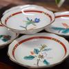 Plate stylish Kutani small set of Japanese serving made in Japan set, tableware, ware, plates, 5, Hanagoyomi, pottery, tableware, plate,