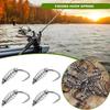 10-60pcs  High Carbon Steel Spring Fish Hook Barbed Swivel Carp Explosion Hooks Jig Fly Fishing Hook Fishing Accessories