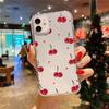 Розовая вишня Сердце Кокетка Прозрачный чехол для телефона для iPhone 17 16 11 13 15 14 12 Pro Max 7 8 Plus XS X XR 17 Air Прозрачная крышка