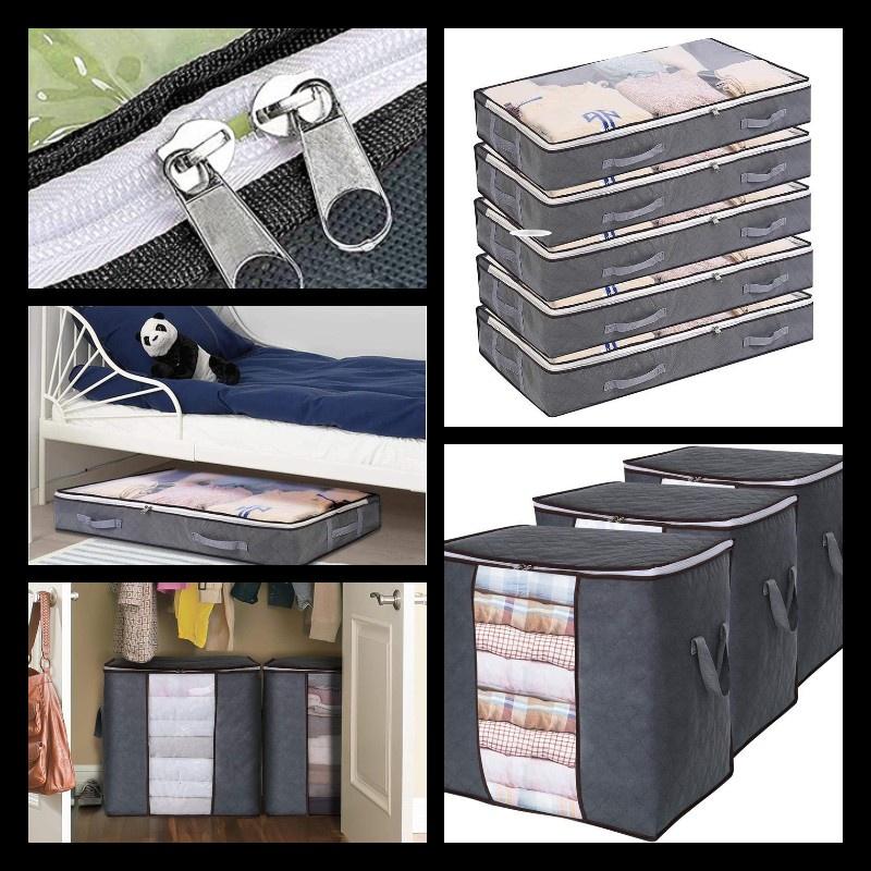 Durable Non-woven Fabric Bedside Storage Box For Clothing And Other Miscellaneous Items