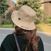 Cat embroidered bucket hat female summer versatile sweet cute basin hat sunshade sunscreen thin breathable