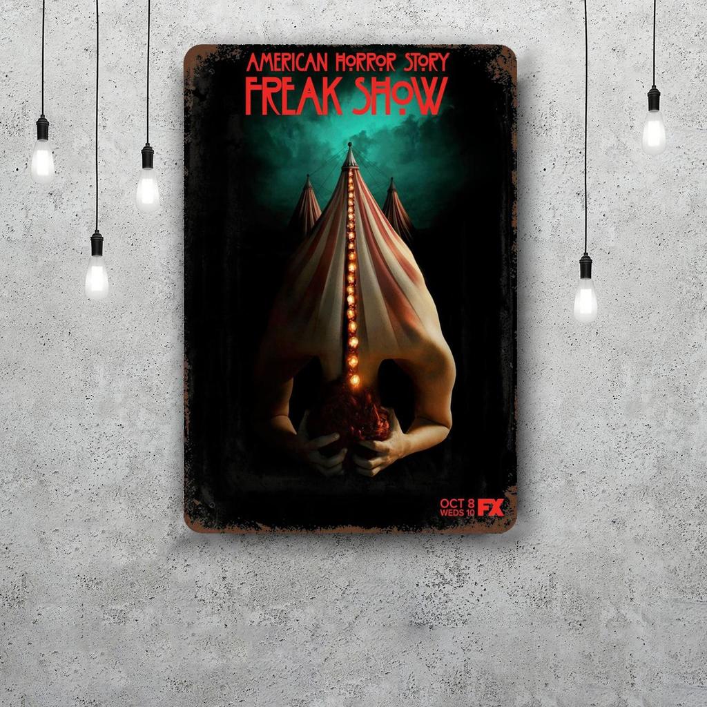 ahs freak show Decor Vintage Metal Signs Tin Signs Captain Poster Decor for Bar Pub Club Man Cave Wall Decoration