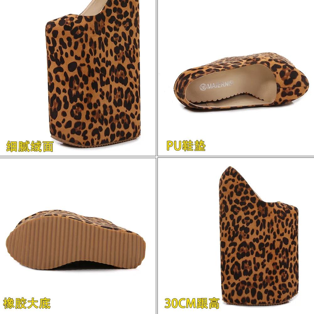 Fashion Fashion Pumps New Unique Shape 30cm Super Platform Shoes Super High Heels Catwalk Party Crazy Shoes Plus Size