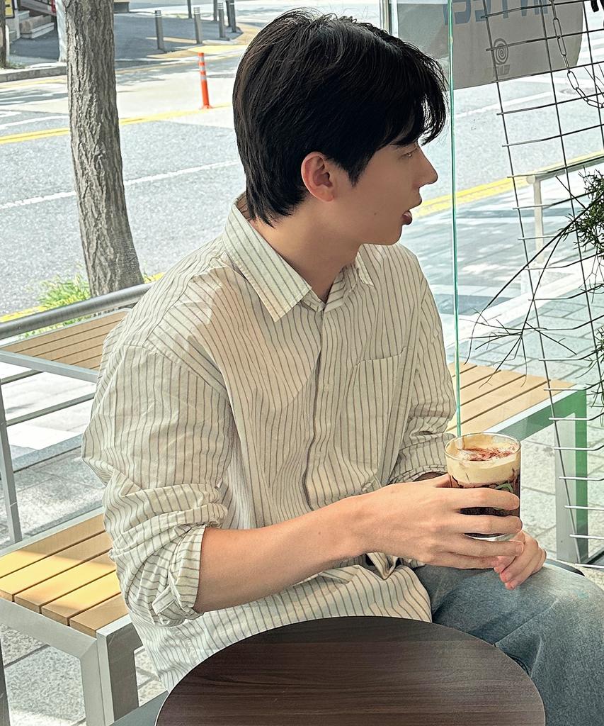 MINDBRIDGE [On] Striped Oversized Shirt - 3 Colors