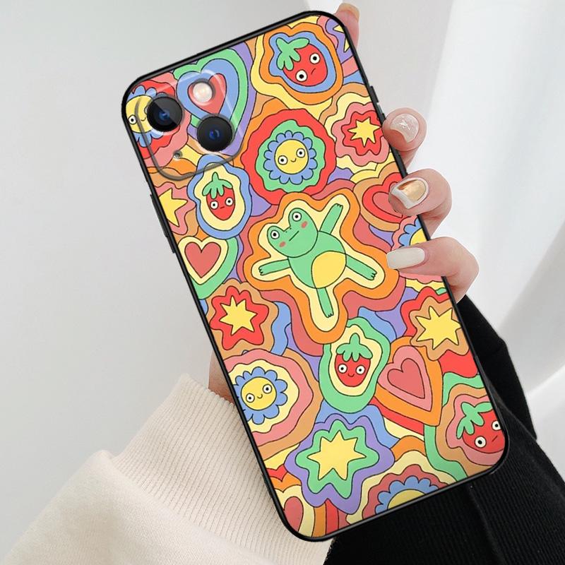 Милый инди-хиппи чехол для телефона для iPhone 11 12 13 14 15 16 Pro XS Max Mini Чехол для iPhone X XR Plus Задняя крышка