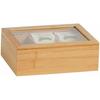 Tea and Coffee Storage - ANDREA HOUSE - Model Cc73015 - Multicolor - Bamboo - 21x16x7.5 Cm