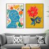 Colorful Inspirational Wall Art Cancas Painting Bright Floral Illustration Print Poster Gift Creatives Pictures For Home Office